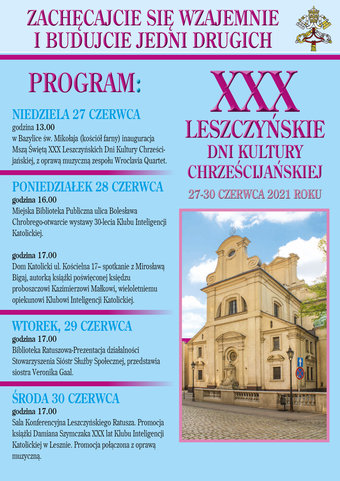 XXX Leszczyńskie Dni Kultury Chrześcijańskiej