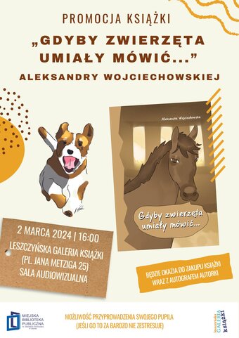 Promocja książki ,,Gdyby zwierzęta umiały mówić'' 