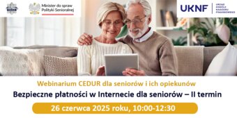 Webinarium „Bezpieczne płatności w Internecie dla seniorów