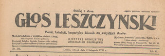 O czym pisano dokładnie 85 lat temu