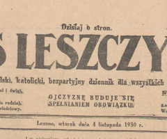 O czym pisano dokładnie 85 lat temu